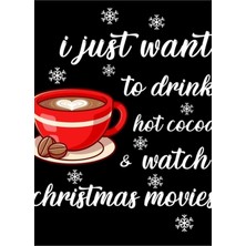 Jeronkarji Sadece Sıcak Kakao Içmek Istiyorum Noel Filmleri Izle Tablo Ahşap Poster Dekoratif