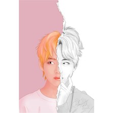 Jeronkarji Bts V Kendinizi Sevin: Cevap Tablo Ahşap Poster Dekoratif KOD1295