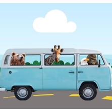 Jeronkarji Birlikte Seyahat Eden Hayvanlar Tablo Ahşap Poster Dekoratif