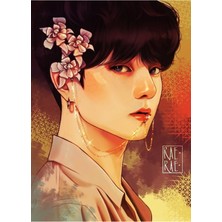 Jeronkarji Smeraldo - Jungkook Tablo Ahşap Poster Dekoratif KOD2677