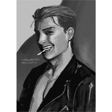 Jeronkarji Bad Boy Porco Galliard Tablo Ahşap Poster Dekoratif