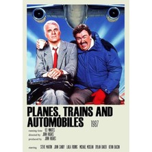 Jeronkarji Planes, Trains And Automobiles Alternatif (1) Tablo Ahşap Poster Dekoratif