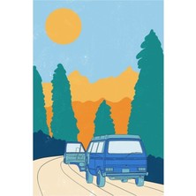 Jeronkarji Yolculuk Tablo Ahşap Poster Dekoratif