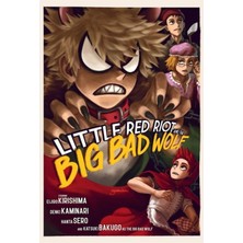 Jeronkarji Küçük Kırmızı Isyan ve Büyük Kötü Kurt Tablo Ahşap Poster Dekoratif