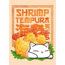 Jeronkarji Tombul Kedi Karides Tempura Kedi Tablo Ahşap Poster Dekoratif