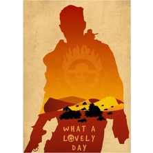 Jeronkarji Mad Max Minimalist Tablo Ahşap Poster Dekoratif