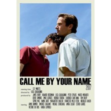 Jeronkarji Call Me By Your Name Alternatif (8) Tablo Ahşap Poster Dekoratif