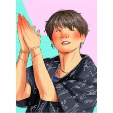 Jeronkarji Bts Suga Dinamit Tablo Ahşap Poster Dekoratif KOD3387