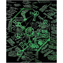 Jeronkarji Dharma Istasyonları Patlama Kapısı Haritası (Lost Tv Şovu) Tablo Ahşap Poster Dekoratif