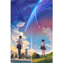 Jeronkarji Kimi No Na Wa /senin Adın Anime Film Afişi Best Res Tablo Ahşap Poster Dekoratif