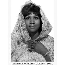 Jeronkarji Aretha Franklin Soul Kraliçesi Tablo Ahşap Poster Dekoratif
