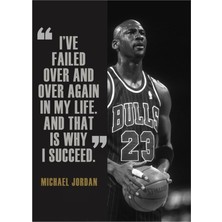 Jeronkarji Michael Jordan Ifade Tablo Ahşap Poster Dekoratif