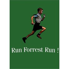 Jeronkarji Forrest Gump Runnıng Tablo Ahşap Poster Dekoratif