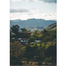 Jeronkarji Hollywood Hills Tablo Ahşap Poster Dekoratif