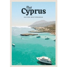 Jeronkarji Kıbrıs'ı Ziyaret Edin Tablo Ahşap Poster Dekoratif