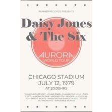 Jeronkarji Daisy Jones ve Altı - Aurora Dünya Turu Poster Tablo Ahşap Poster Dekoratif