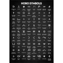 Jeronkarji Hobo Işaretler Tablo Ahşap Poster Dekoratif