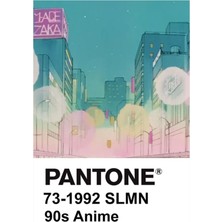 Jeronkarji Pantone 90'lar Anime (4) Tablo Ahşap Poster Dekoratif