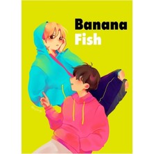 Jeronkarji Muz Balığı Neon Tablo Ahşap Poster Dekoratif