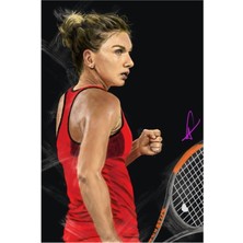 Jeronkarji Simona Helap Tenis Tablo Ahşap Poster Dekoratif