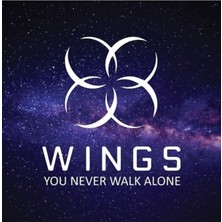 Jeronkarji Bts - Metin Galaxy Versiyonlu Wings Tablo Ahşap Poster Dekoratif KOD665