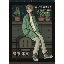 Jeronkarji Sugawara Koushi Tablo Ahşap Poster Dekoratif