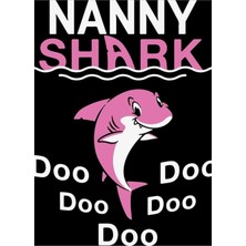 Jeronkarji Dadı Köpekbalığı Doo Doo Pembe Balık Köpekbalığı Tablo Ahşap Poster Dekoratif