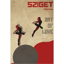Jeronkarji Sziget Festivali — Macaristan, Budapeşte Tablo Ahşap Poster Dekoratif