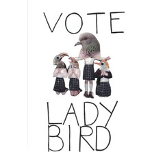 Jeronkarji Vote Lady Bird Tablo Ahşap Poster Dekoratif