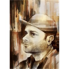 Jeronkarji Hollywood Undead Charlie Sahnesi Resim Panik-Grafik Tablo Ahşap Poster Dekoratif
