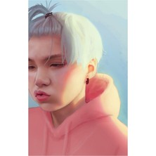 Jeronkarji Yoongi Tablo Ahşap Poster Dekoratifnı Oluşturmak KOD2662