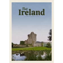 Jeronkarji Irlanda Tablo Ahşap Poster Dekoratifnı Ziyaret Edin