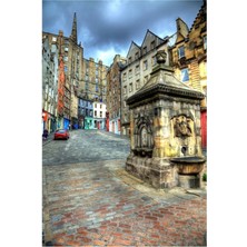 Jeronkarji Grassmarket - Edinburg Tablo Ahşap Poster Dekoratif