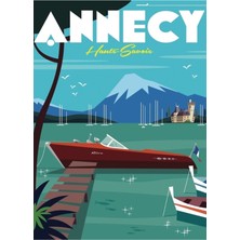 Jeronkarji Annecy Poster Tablo Ahşap Poster Dekoratif