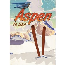 Jeronkarji Aspen Abd Kayak Seyahati Posteri. Tablo Ahşap Poster Dekoratif