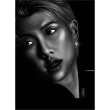 Jeronkarji Rm (Bts) Tablo Ahşap Poster Dekoratif KOD5187