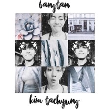 Jeronkarji Kim Taehyung Mavi Tablo Ahşap Poster Dekoratifnı Düzenle KOD1500