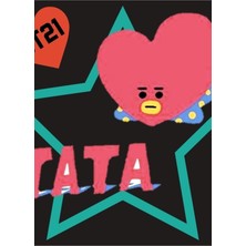 Jeronkarji BT21 Tata Tablo Ahşap Poster Dekoratif KOD5007