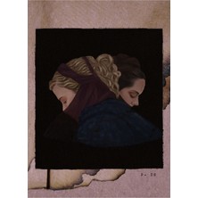 Jeronkarji Yanan Bir Bayanın Portresi Tablo Ahşap Poster Dekoratif