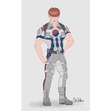 Jeronkarji Monsta x Wonho - Kaptan Kore Ahşap Poster Dekoratif