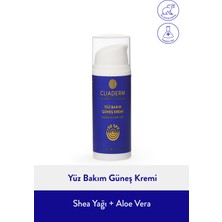Cliaderm Yüksek Koruma, Nemlendirici, Leke Karşıtı SPF 50 Yüz Güneş Kremi 30 ml (Shea Yağı & Aloe Vera)