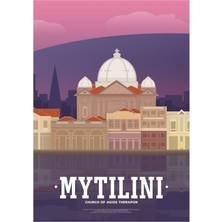 Jeronkarji Midilli Sahili, Midilli (Gr) Tablo Ahşap Poster Dekoratif