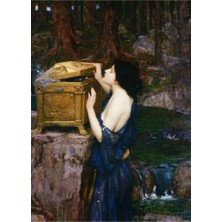 Jeronkarji Pandoras Kutusu - John Wıllıam Waterhouse Tablo Ahşap Poster Dekoratif