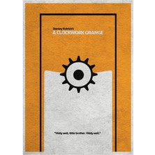 Jeronkarji A Clockwork Orange Tablo Ahşap Poster Dekoratif