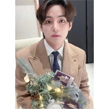 Jeronkarji V Kim Taehyung Butter (Holiday Remix) Tablo Ahşap Poster Dekoratif KOD440