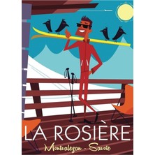 Jeronkarji La Rosiere Kayak Posteri Tablo Ahşap Poster Dekoratif