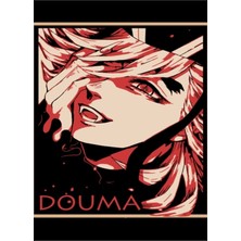 Jeronkarji Kimetsu No Yaiba - Douma Tablo Ahşap Poster Dekoratif