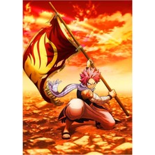 Jeronkarji Natsu Fairy Tail Tablo Ahşap Poster Dekoratif