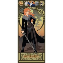 Jeronkarji Sorsha Nouveau - Söğüt Tablo Ahşap Poster Dekoratif