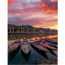 Jeronkarji Hoi An Gündoğumu Tablo Ahşap Poster Dekoratif